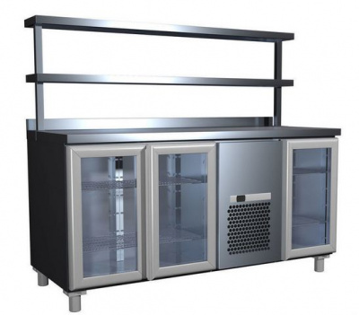 Холодильный стол Carboma 700 RAL ONE SIDE T70 M3-1-G 9006/9005 (3GNG/NT Полюс) на сайте Белторгхолод