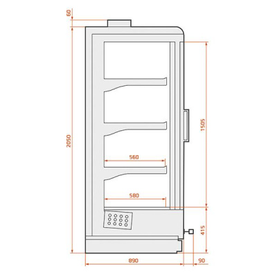 Шкаф холодильный ES SYSTEM K SCI Indus 04 2D на сайте Белторгхолод