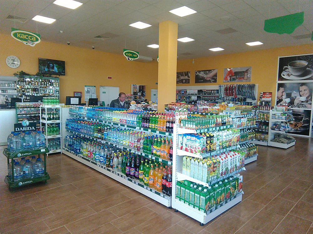 Магазин на автозаправке "Белнефтехим" в Минске